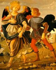 Az angyal és Tóbiás (The National Gallery London) – Andrea del Verrocchio